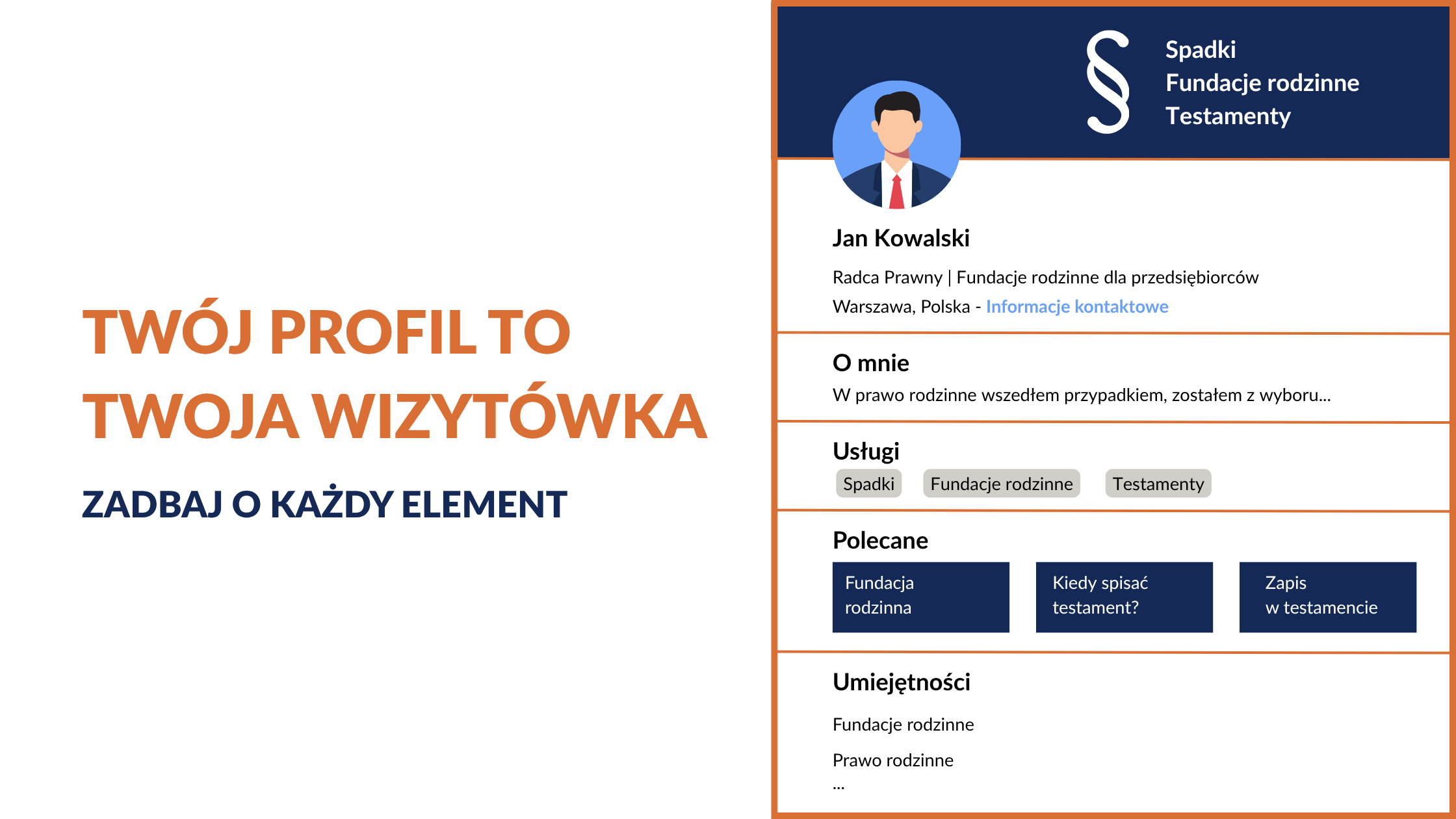 Twój profil to Twoja wizytówka. Na profilu LinkedIn prawnika każdy element ma znaczenie.