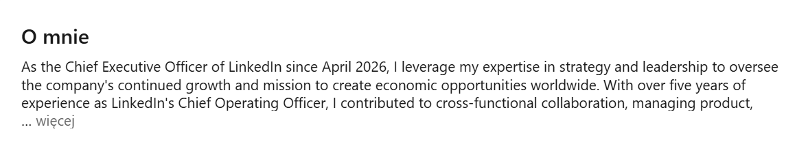 Sekcja „O mnie”: gdzie prawo spotyka człowieka na LinkedIn