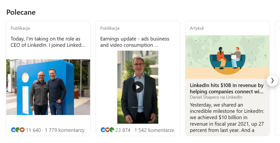 LinkedIn prawnika 2026: sekcja Polecane